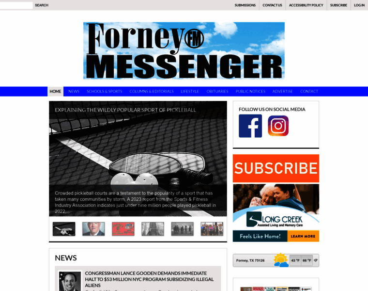 Forneymessengernewspaper.com thumbnail