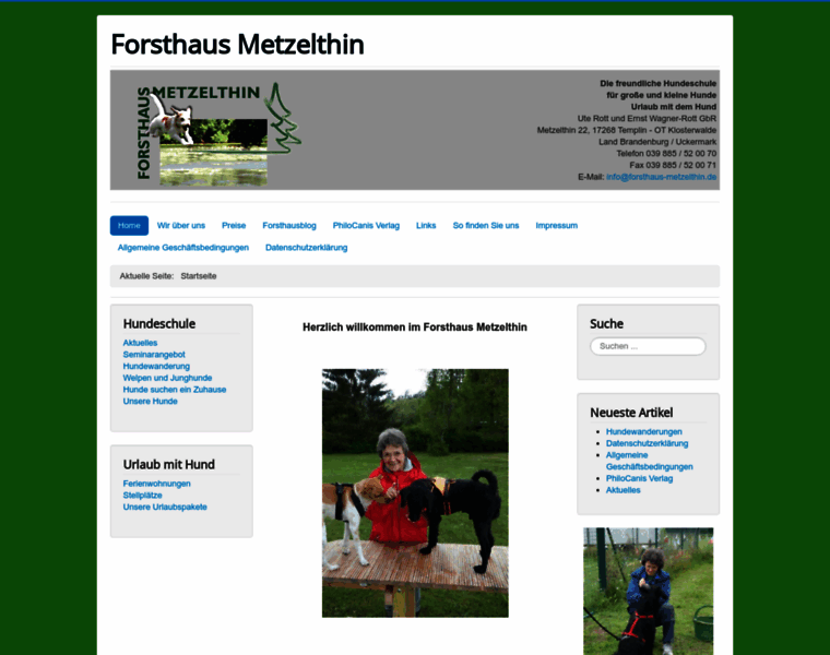 Forsthaus-metzelthin.de thumbnail