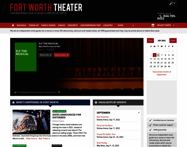 Fort-worth-theater.com thumbnail