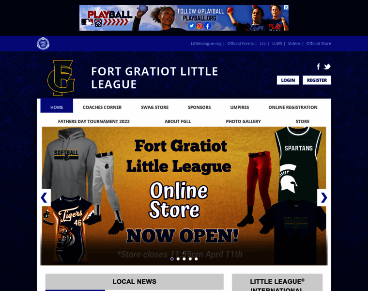 Fortgratiotlittleleague.com thumbnail