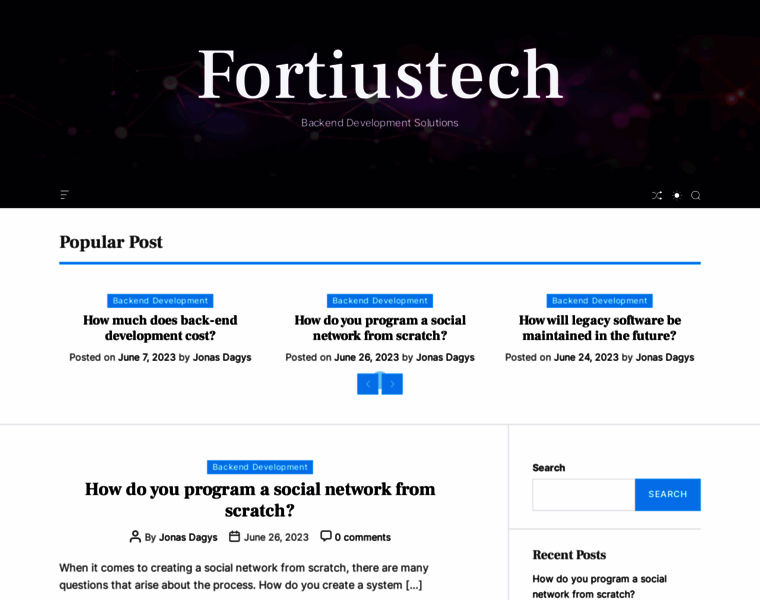 Fortiustech.com thumbnail