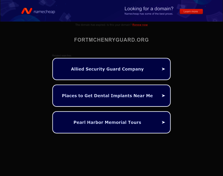Fortmchenryguard.org thumbnail Fortmchenryguard.org thumbnail
