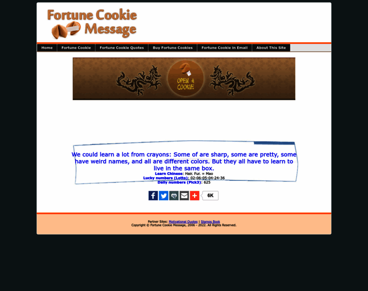 Fortunecookiemessage.com thumbnail