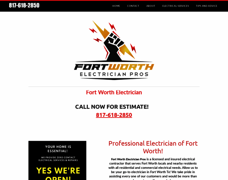 Fortworth-electrician.net thumbnail