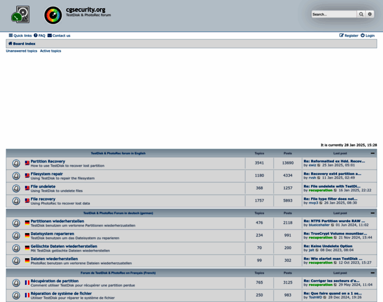 Forum.cgsecurity.org thumbnail Forum.cgsecurity.org thumbnail