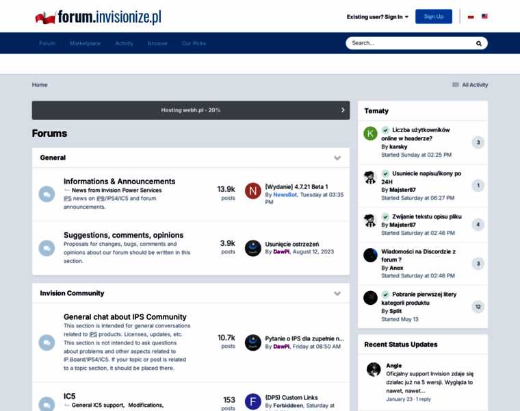 forum.invisionize.pl at WI. Forums - forum.invisionize.pl - Support ...