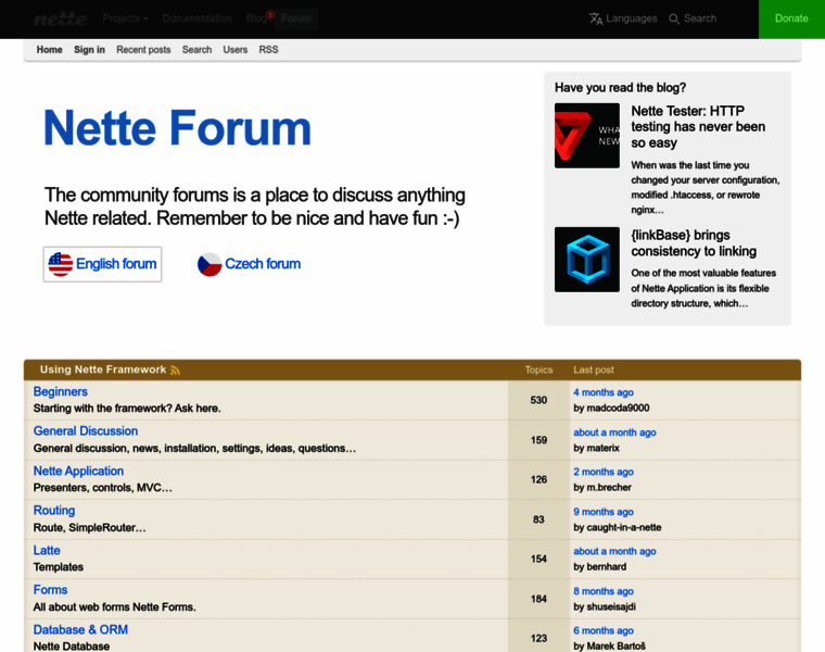 Forum.nette.org thumbnail