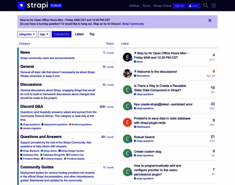 Forum.strapi.io thumbnail