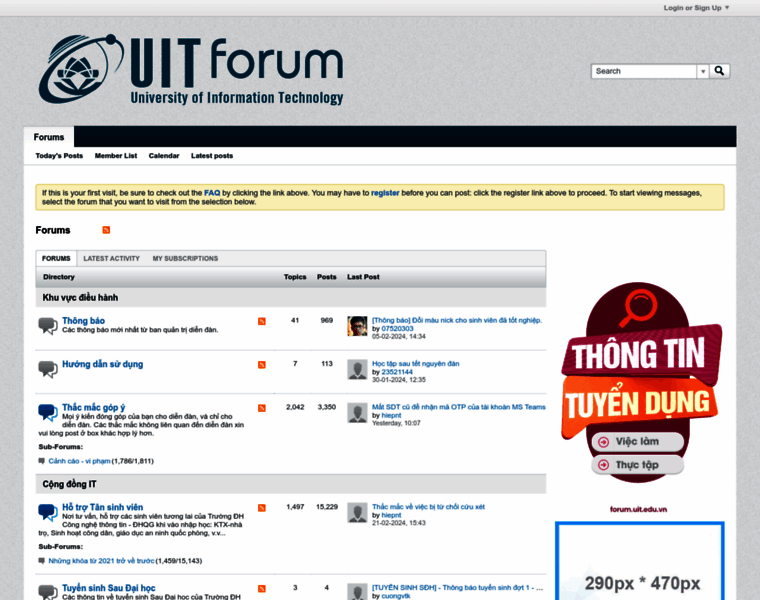 Forum.uit.edu.vn thumbnail
