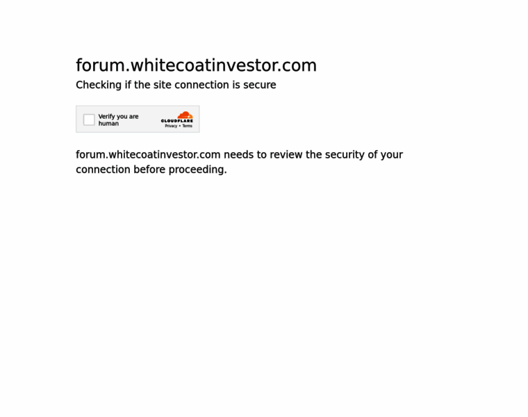 Forum.whitecoatinvestor.com thumbnail