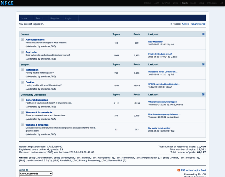 Forum.xfce.org thumbnail