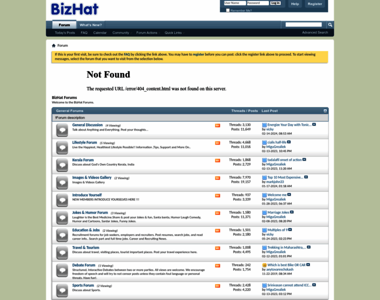 Forums.bizhat.com thumbnail