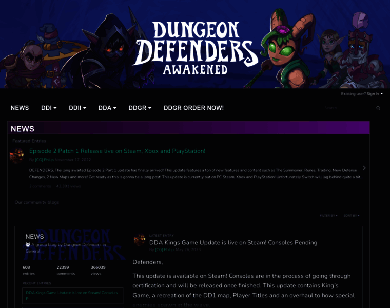 Forums.dungeondefenders.com thumbnail