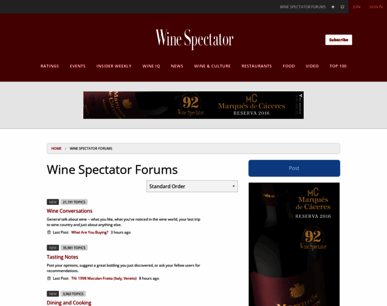 Forums.winespectator.com thumbnail