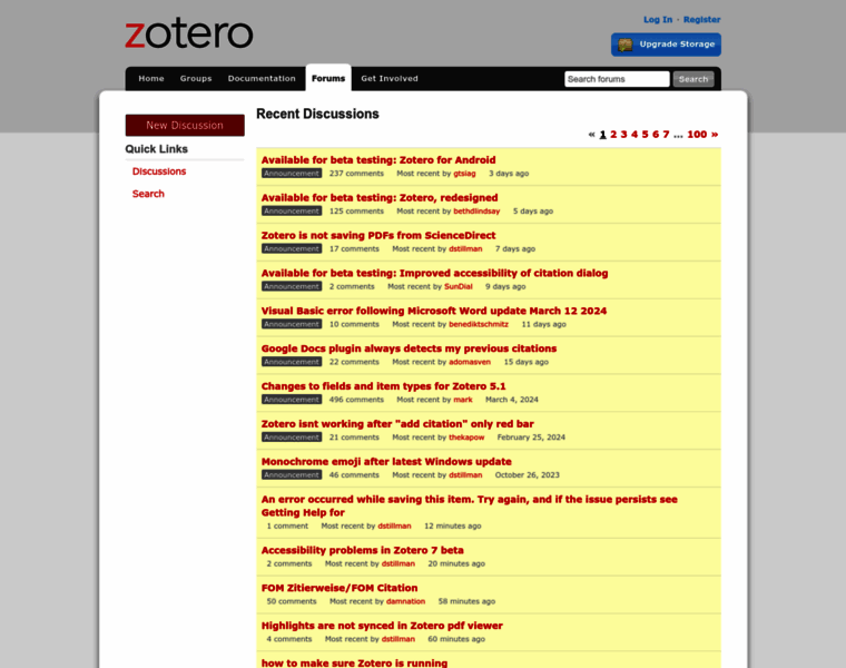 Forums.zotero.org thumbnail