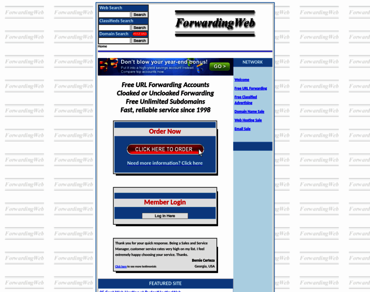 Forwardingweb.com thumbnail