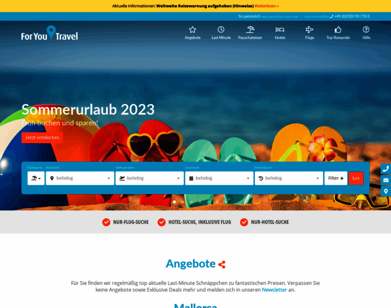 Foryoutravel.de thumbnail