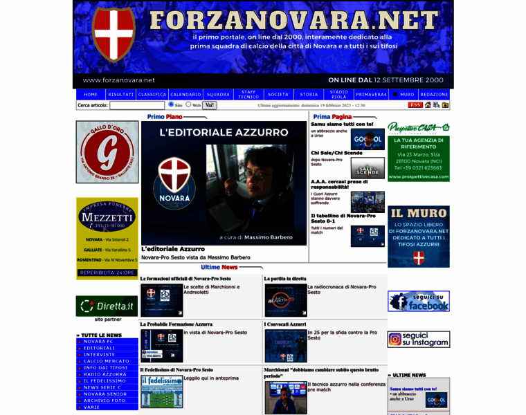 Forzanovara.net thumbnail