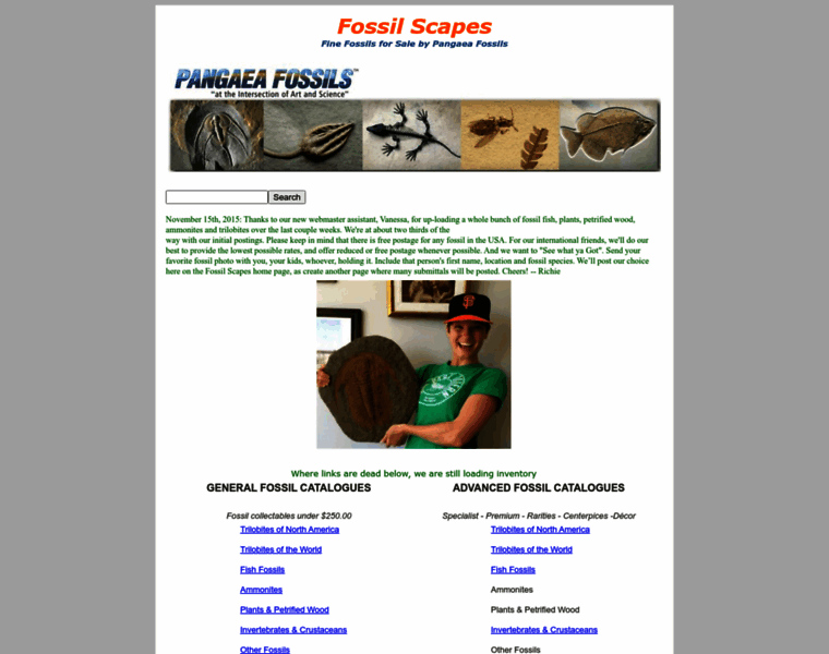 Fossilscapes.com thumbnail