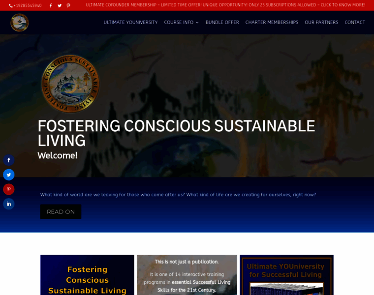 Fosteringconscioussustainableliving.com thumbnail