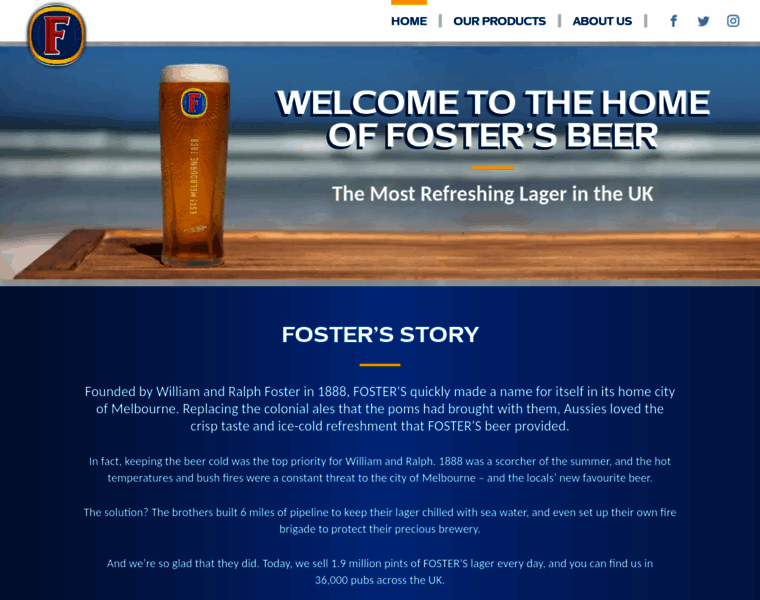 Fosters.co.uk thumbnail