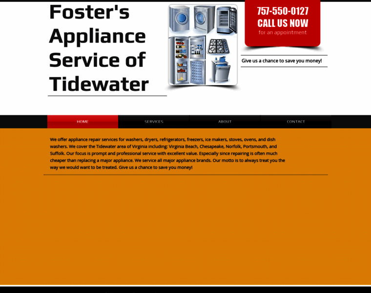 Fostersapplianceserviceoftidewater.com thumbnail