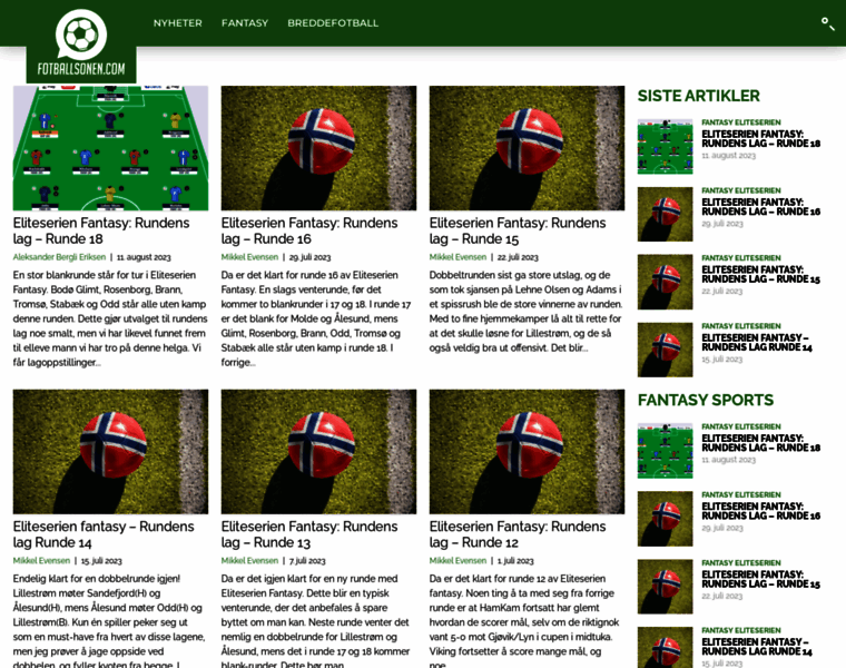 Fotballsonen.com thumbnail