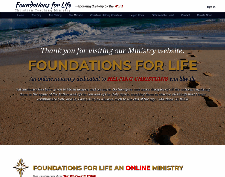 Foundationsforlife.org thumbnail