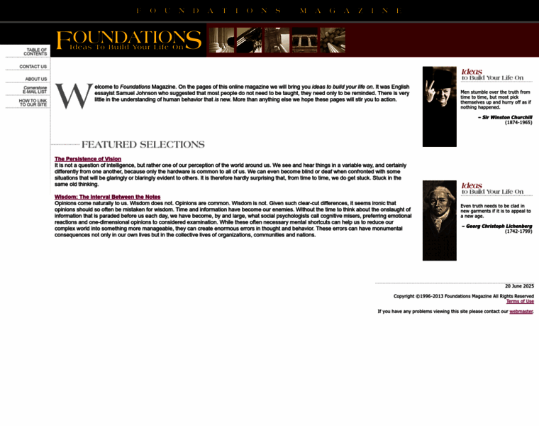 Foundationsmag.com thumbnail Foundationsmag.com thumbnail