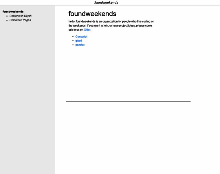 Foundweekends.org thumbnail