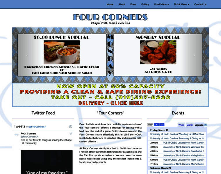 Fourcornersgrille.com thumbnail