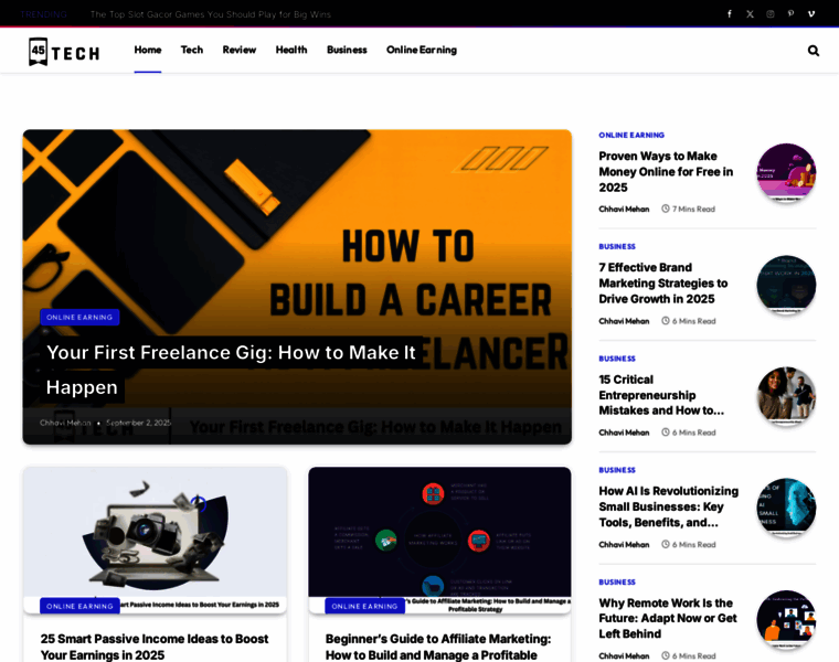 Fourfivetech.com thumbnail