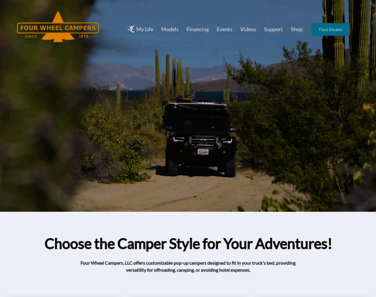 Fourwheelcampers.com thumbnail