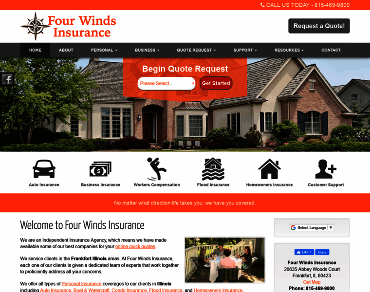Fourwindsinsurance.com thumbnail