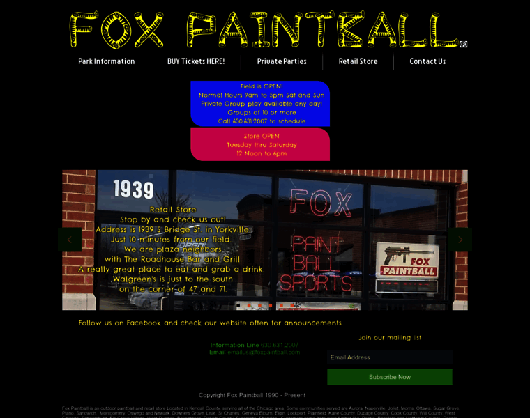 Foxpaintball.com thumbnail