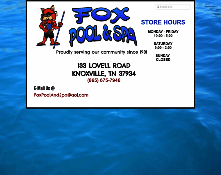 Foxpoolandspa.com thumbnail