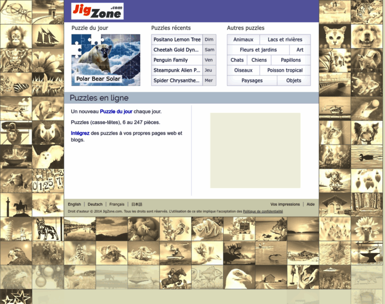 fr.jigzone.com at WI. JigZone.com Puzzles casse-têtes jeux