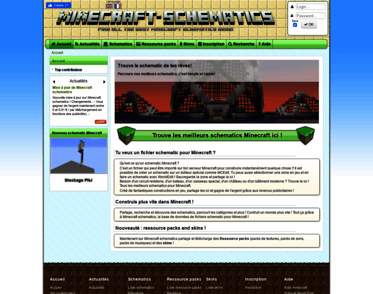 Fr.minecraft-schematics.net thumbnail