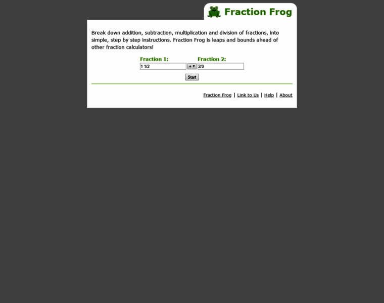 Fractionfrog.com thumbnail