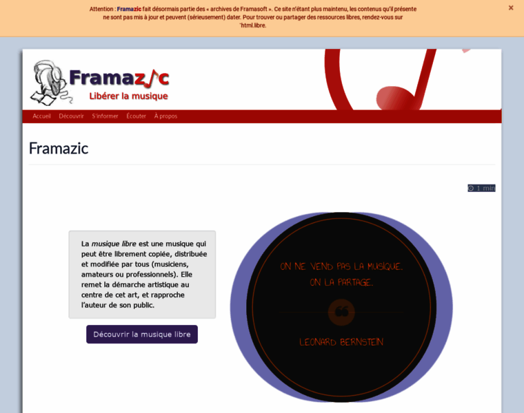 Framazic.org thumbnail