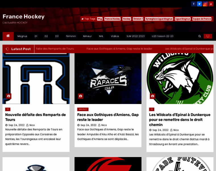 Francehockey.fr thumbnail