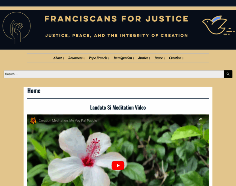 Franciscansforjustice.org thumbnail