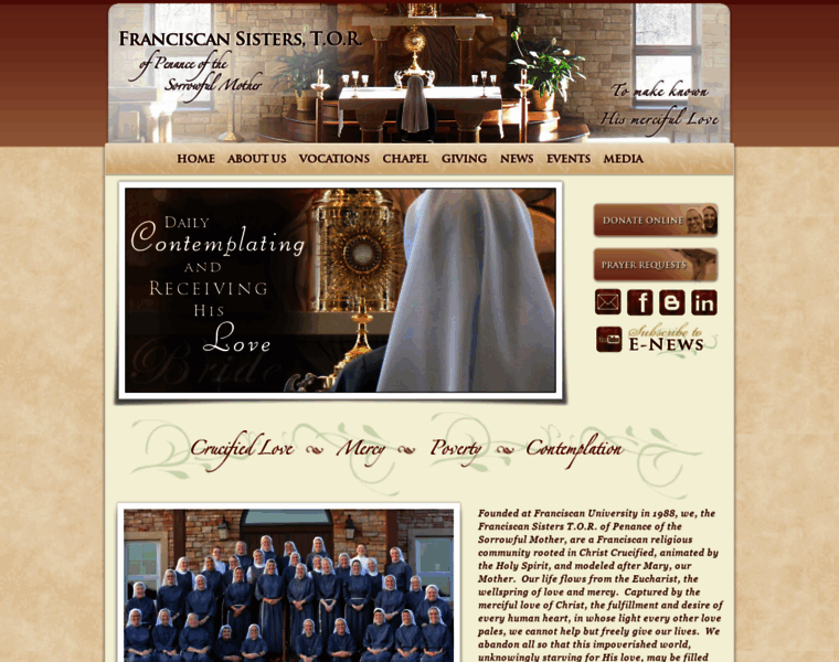 Franciscansisterstor.org thumbnail