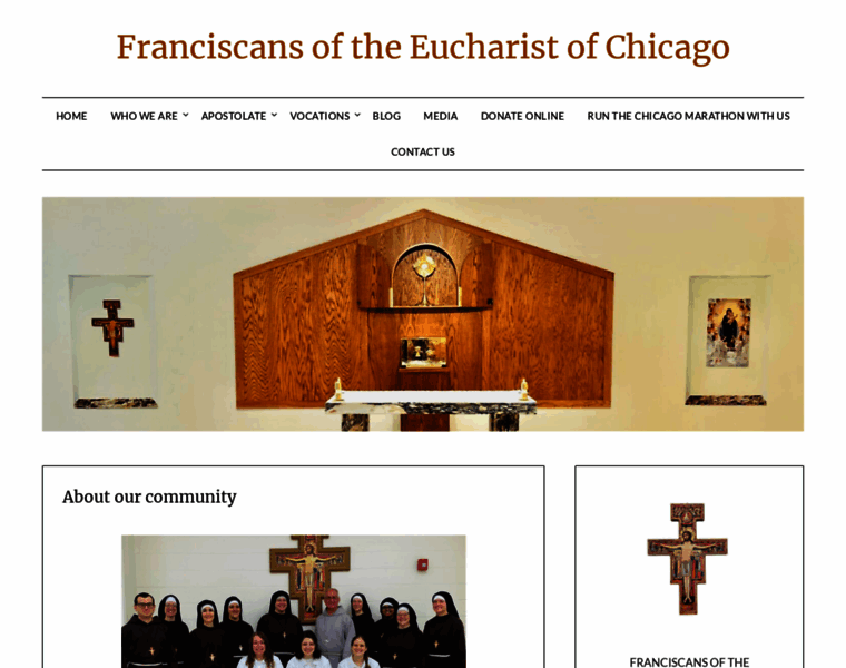 Franciscansoftheeucharistofchicago.com thumbnail