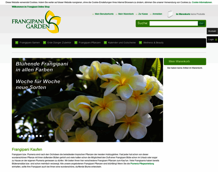 Frangipani-garden.de thumbnail