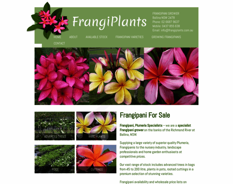 Frangiplants.com.au thumbnail