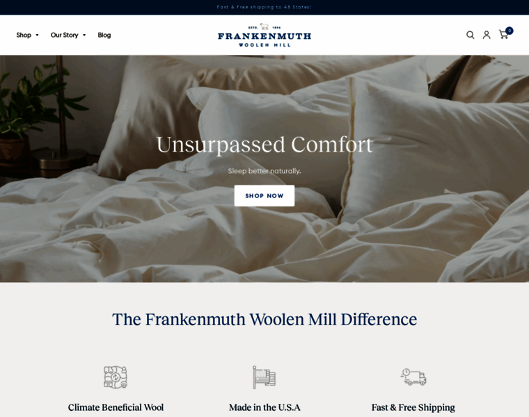 Frankenmuthwoolenmill.com thumbnail