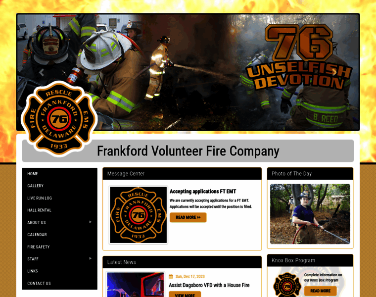 Frankfordfire.com thumbnail
