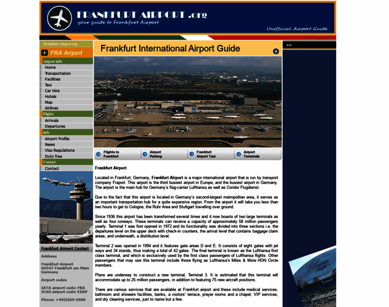 Frankfurt-airport.org thumbnail