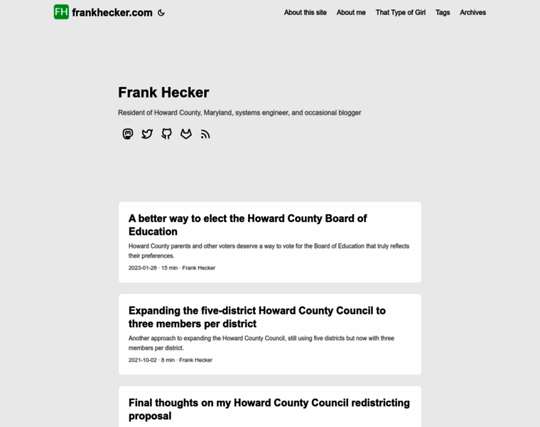 Frankhecker.com thumbnail